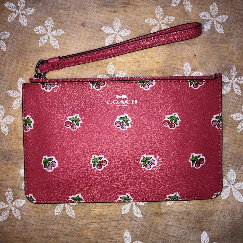 Cherry Coach Wristlet 🍒💗